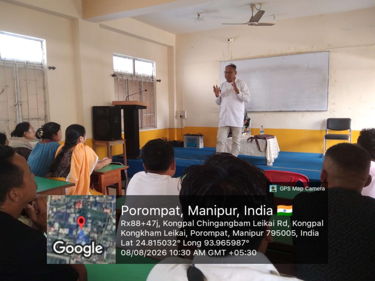 Speech by Dr. N. Joygandhi Singh, Child Specialist in related with Vidyanjali 2.0 Volunteer Program held on 8/08/2026.